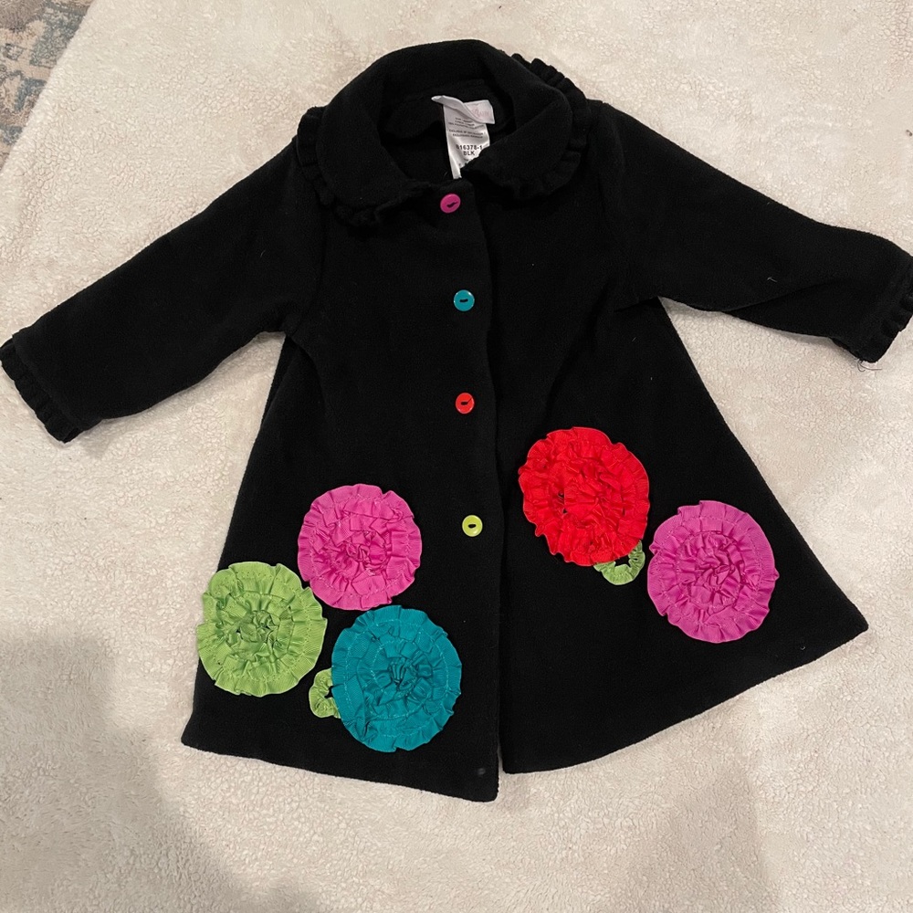 Bonnie Baby Felt Fleece Dress Jacket